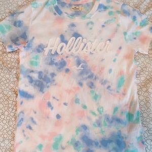 Pastel tie-dye Hollister tee